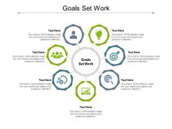 Goals set work ppt powerpoint presentation professional slides cpb
