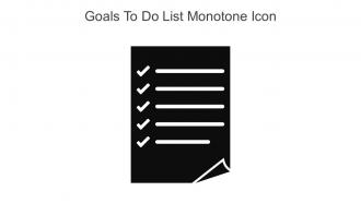Goals To Do List Monotone Icon In Powerpoint Pptx Png And Editable Eps Format