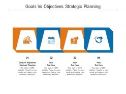 Goals vs objectives strategic planning ppt powerpoint presentation inspiration cpb