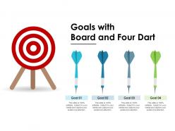 Goals with board and four dart