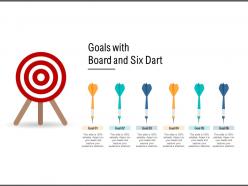 Goals with board and six dart