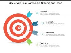 Goals with four dart board graphic and icons