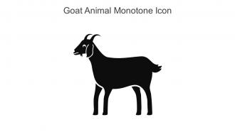 Goat Animal Monotone Icon In Powerpoint Pptx Png And Editable Eps Format
