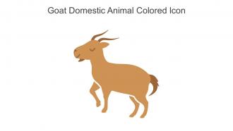 Goat Domestic Animal Colored Icon In Powerpoint Pptx Png And Editable Eps Format