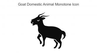Goat Domestic Animal Monotone Icon In Powerpoint Pptx Png And Editable Eps Format