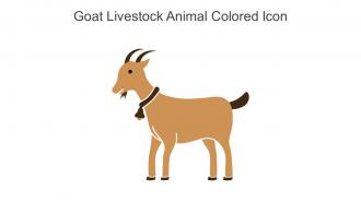 Goat Livestock Animal Colored Icon In Powerpoint Pptx Png And Editable Eps Format