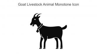 Goat Livestock Animal Monotone Icon In Powerpoint Pptx Png And Editable Eps Format