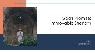 Gods Promise Immovable Strength PPT Presentation AT
