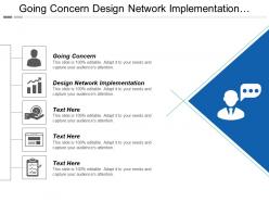Going concern design network implementation communication engagement service cpb