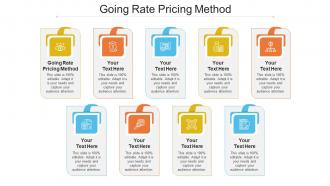 Going Rate Pricing Method Ppt Powerpoint Presentation Infographic Template Infographic Template Cpb