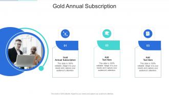Gold Annual Subscription In Powerpoint And Google Slides Cpb