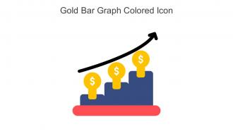 Gold Bar Graph Colored Icon In Powerpoint Pptx Png And Editable Eps Format
