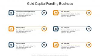 Gold Capital Funding Business In Powerpoint And Google Slides Cpb