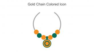 Gold Chain Colored Icon In Powerpoint Pptx Png And Editable Eps Format