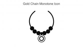 Gold Chain Monotone Icon In Powerpoint Pptx Png And Editable Eps Format