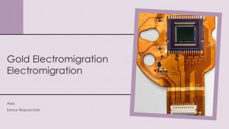 Gold Electromigration Electromigration PPT Mockup ACP
