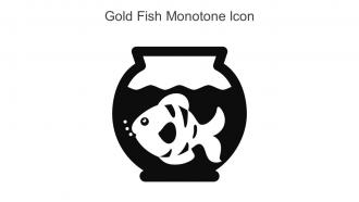 Gold Fish Monotone Icon In Powerpoint Pptx Png And Editable Eps Format