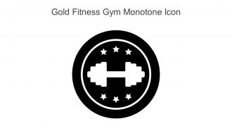 Gold Fitness Gym Monotone Icon In Powerpoint Pptx Png And Editable Eps Format