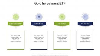 Gold Investment ETF In Powerpoint And Google Slides Cpb