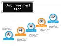 Gold Investment Slide Sample Of Ppt