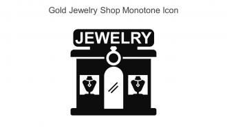 Gold Jewelry Shop Monotone Icon In Powerpoint Pptx Png And Editable Eps Format