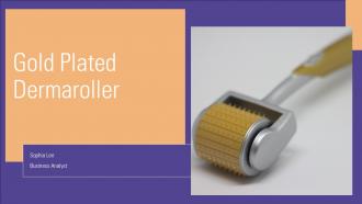 Gold Plated Dermaroller PPT Graphics ACP