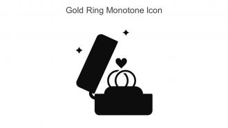 Gold Ring Monotone Icon In Powerpoint Pptx Png And Editable Eps Format