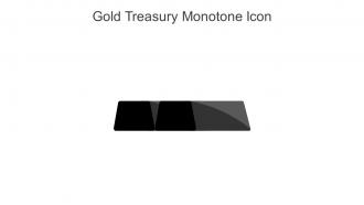 Gold Treasury Monotone Icon In Powerpoint Pptx Png And Editable Eps Format