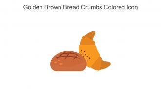 Golden Brown Bread Crumbs Colored Icon In Powerpoint Pptx Png And Editable Eps Format
