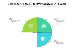 Golden circle model for why analysis in it sector