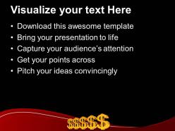 Golden dollar signs placed together powerpoint templates ppt themes and graphics 0213
