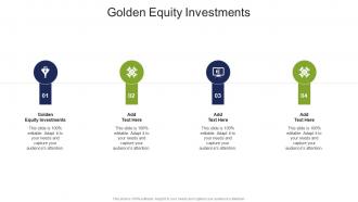Golden Equity Investments In Powerpoint And Google Slides Cpb