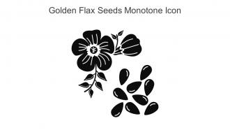 Golden Flax Seeds Monotone Icon In Powerpoint Pptx Png And Editable Eps Format