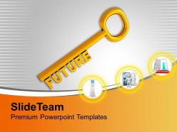 Golden Key With Word Future Powerpoint Templates Ppt Themes And Graphics 0213