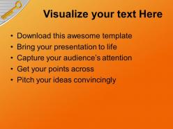 Golden key with word future powerpoint templates ppt themes and graphics 0213