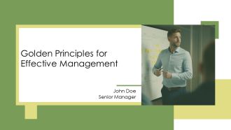 Golden Principles For Effective Management PPT Mockup AT