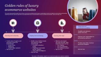 Golden Rules Of Luxury Ecommerce Websites