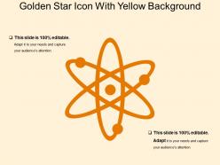 Golden star icon with yellow background