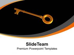 Golden success key powerpoint templates ppt themes and graphics 0313