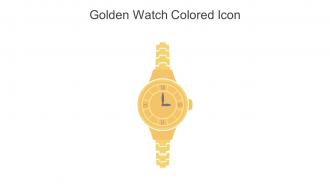 Golden Watch Colored Icon In Powerpoint Pptx Png And Editable Eps Format