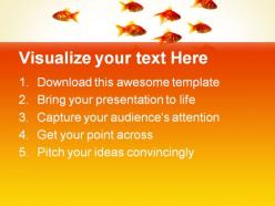 Goldfish animals powerpoint templates and powerpoint backgrounds 0611