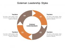 Goleman leadership styles ppt powerpoint presentation show introduction cpb