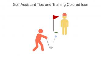 Golf Assistant Tips And Training Colored Icon In Powerpoint Pptx Png And Editable Eps Format