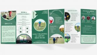 Golf Brochure Training Academy Trifold