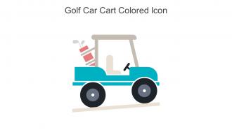 Golf Car Cart Colored Icon In Powerpoint Pptx Png And Editable Eps Format