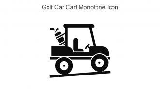 Golf Car Cart Monotone Icon In Powerpoint Pptx Png And Editable Eps Format