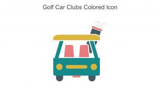 Golf Car Clubs Colored Icon In Powerpoint Pptx Png And Editable Eps Format