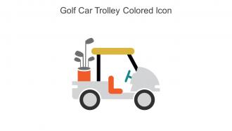 Golf Car Trolley Colored Icon In Powerpoint Pptx Png And Editable Eps Format