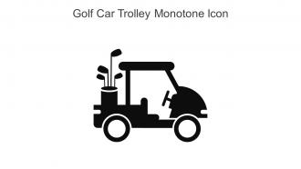 Golf Car Trolley Monotone Icon In Powerpoint Pptx Png And Editable Eps Format