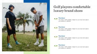 Golf players comfortable luxury brand shoes